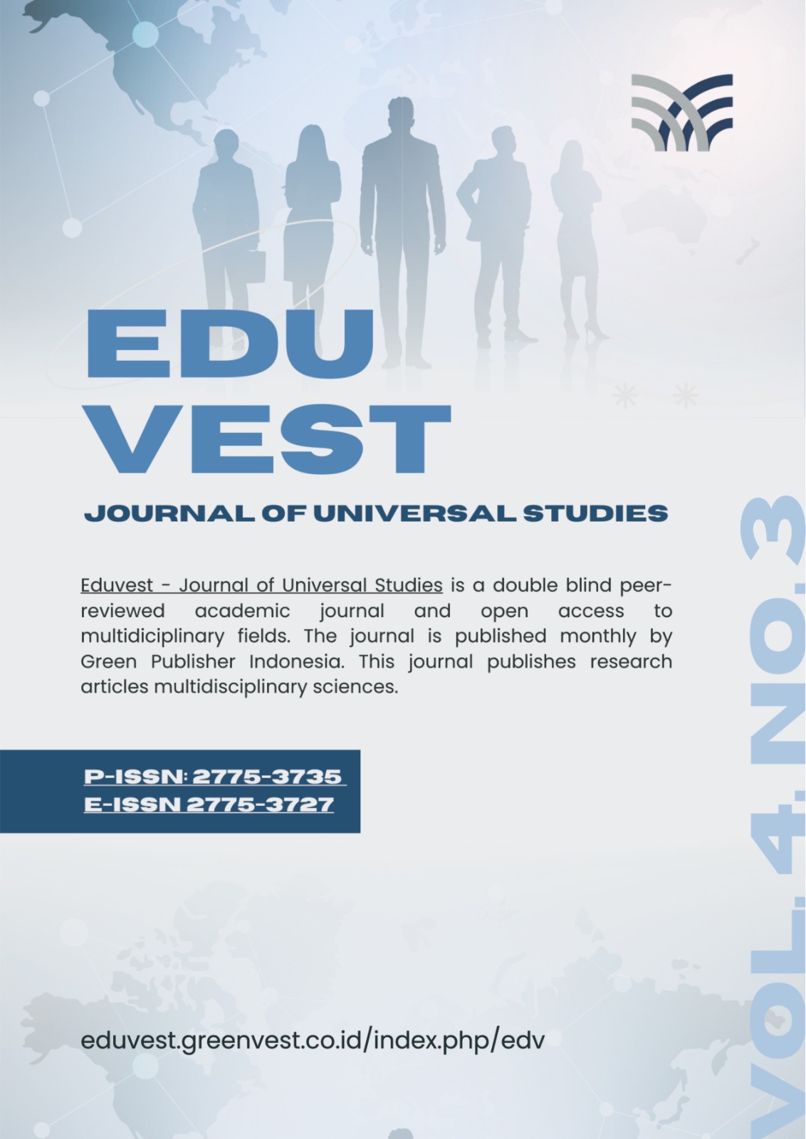 					View Vol. 4 No. 3 (2024): Journal Eduvest - Journal of Universal Studies
				